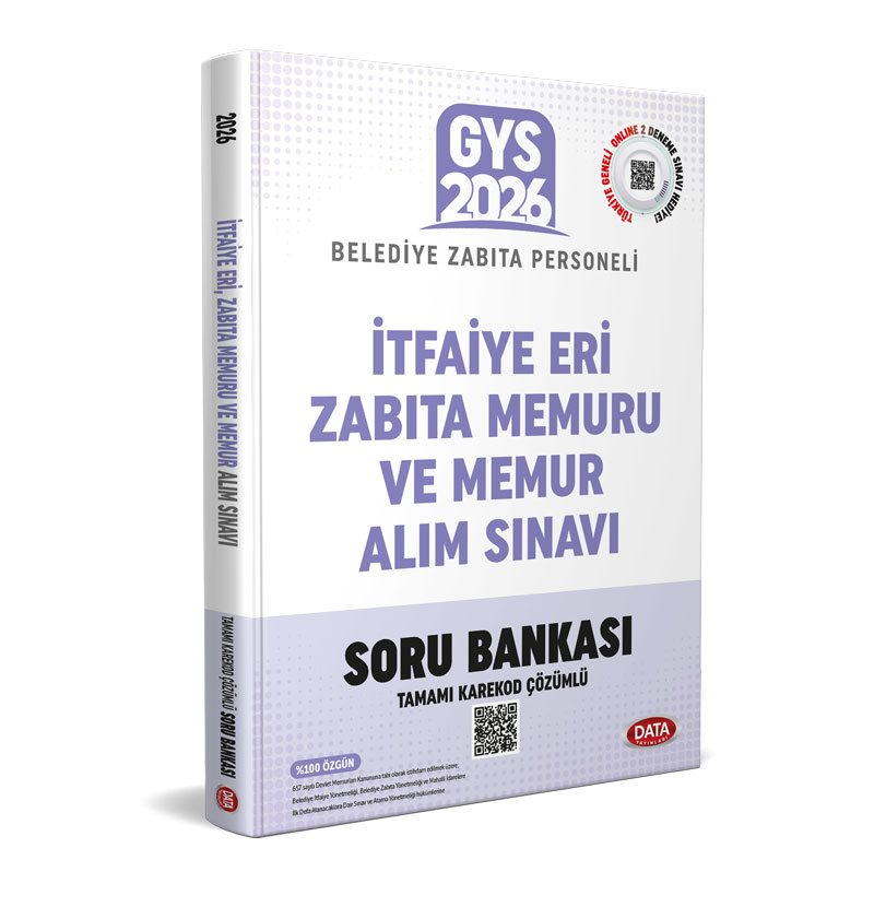 İtfaiye Eri, Zabıta Memuru ve Memur Alım Sınavı Soru Bankası - Tamamı Karekod Çözümlü