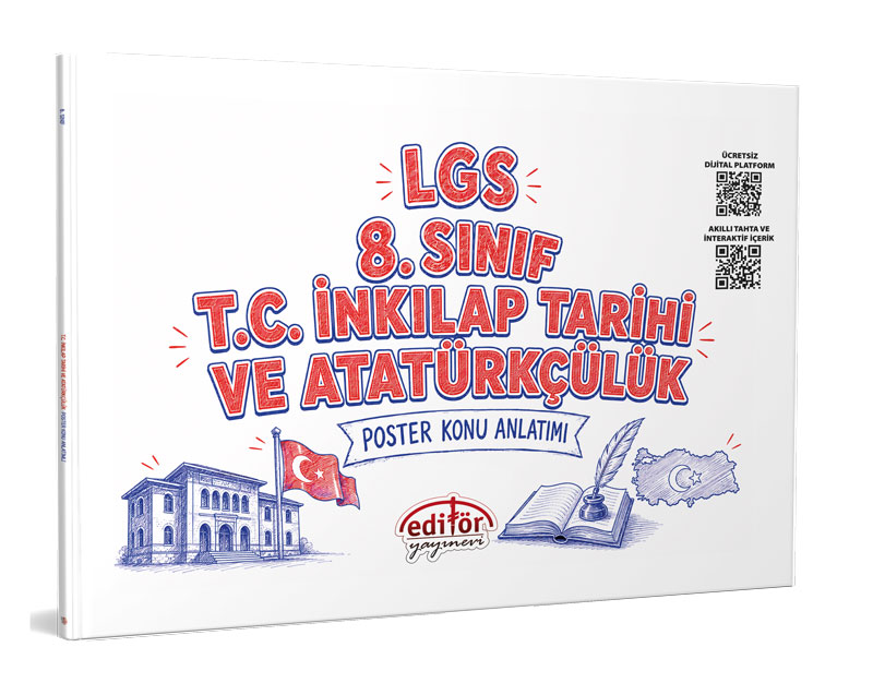 LGS 8. Sınıf T.C. İnkılap Tarihi ve Atatürkçülük Poster Konu Anlatımlı