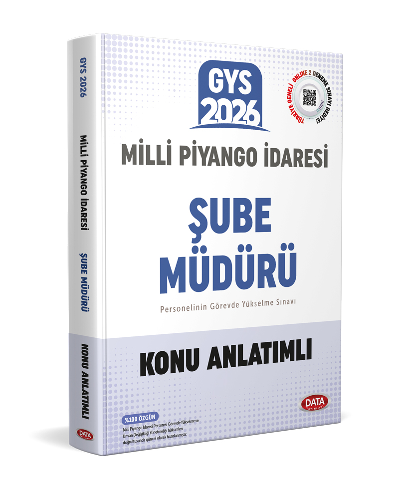 Milli Piyango İdaresi Genel Müdürlüğü GYS Şube Müdürü Konu Anlatımlı Milli Piyango İdaresi Genel Müdürlüğü GYS Şube Müdürü Konu Anlatımlı