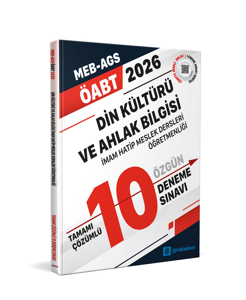 ÖABT gysakademi Din Kültürü ve Ahlak Bilgisi Öğretmenliği Tamamı Çözümlü 10 Deneme Sınavı ÖABT gysakademi Din Kültürü ve Ahlak Bilgisi Öğretmenliği Tamamı Çözümlü 10 Deneme Sınavı