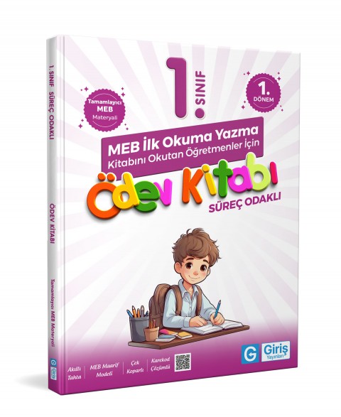 1. Sınıf Süreç Odaklı MEB İlk Okuma Yazma Ödev Kitabı