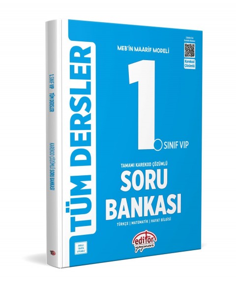 1. Sınıf VIP Tüm Dersler Tamamı Karekod Çözümlü Soru Bankası