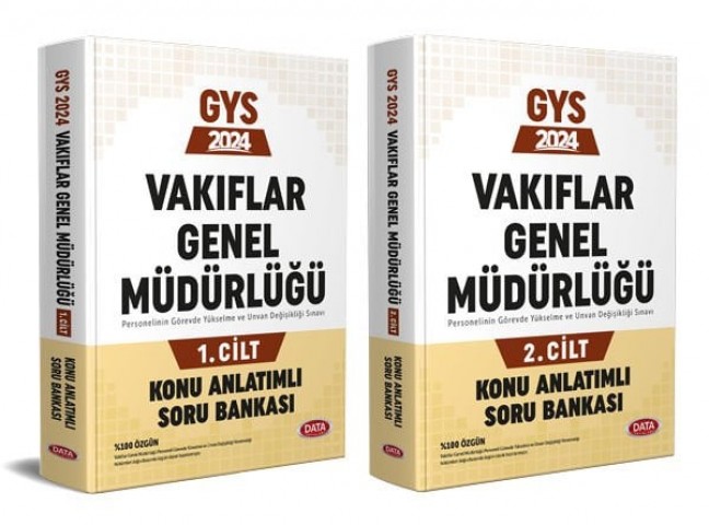 2024 Vakıflar Genel Müdürlüğü GYS Konu Anlatımlı Soru Bankası 1-2 Cilt