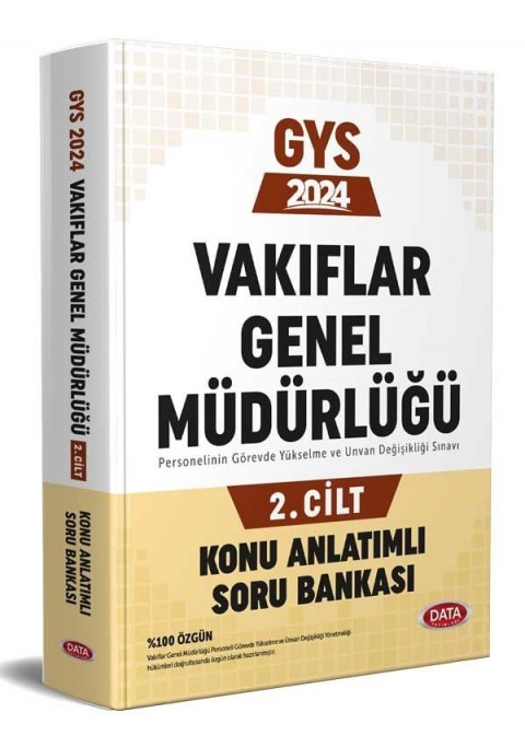 2024 Vakıflar Genel Müdürlüğü GYS Konu Anlatımlı Soru Bankası 1-2 Cilt