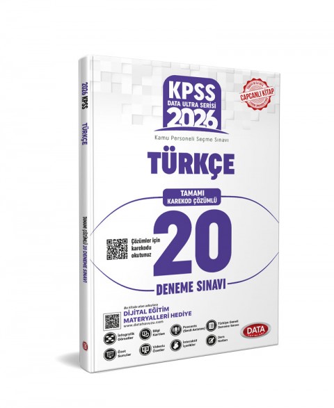 2026 KPSS Ultra Serisi Türkçe Tamamı Çözümlü 20 Deneme Sınavı