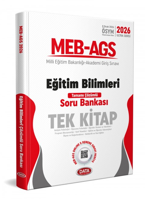 2026 MEB-AGS Eğitim Bilimleri Tek Kitap Tamamı Çözümlü Soru Bankası