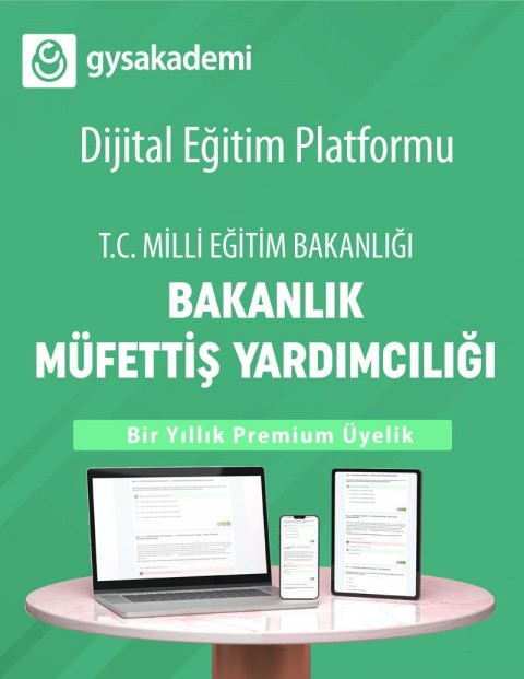 2026 MEB Bakanlık Müfettiş Yardımcılığı Dijital Eğitim Platformu (www.gysakademi.com 1 Yıllık Premium)