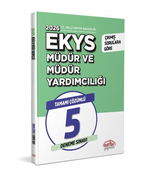 2026 MEB EKYS Müdür ve Müdür Yardımcılığı Tamamı Çözümlü 5 Deneme Sınavı