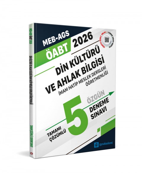 2026 ÖABT gysakademi Din Kültürü ve Ahlak Bilgisi Öğretmenliği Tamamı Çözümlü 5 Deneme Sınavı