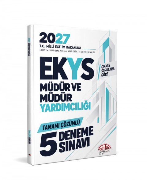 2027 MEB EKYS Müdür ve Müdür Yardımcılığı Tamamı Çözümlü 5 Deneme Sınavı