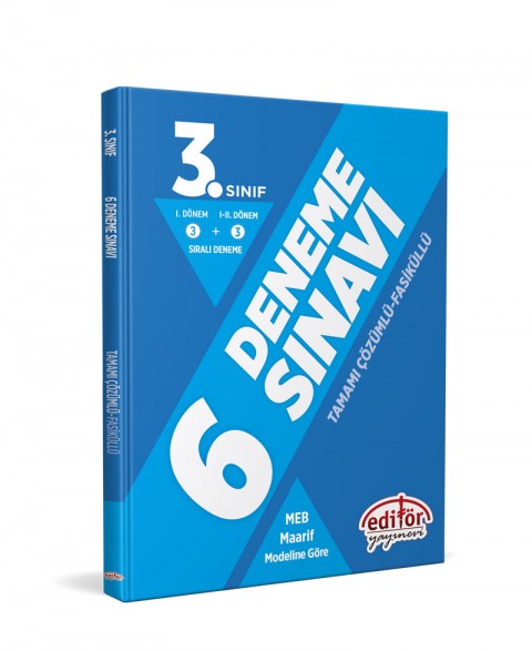 3. Sınıf (3+3) Fasiküllü Tamamı Çözümlü 6 Deneme Sınavı