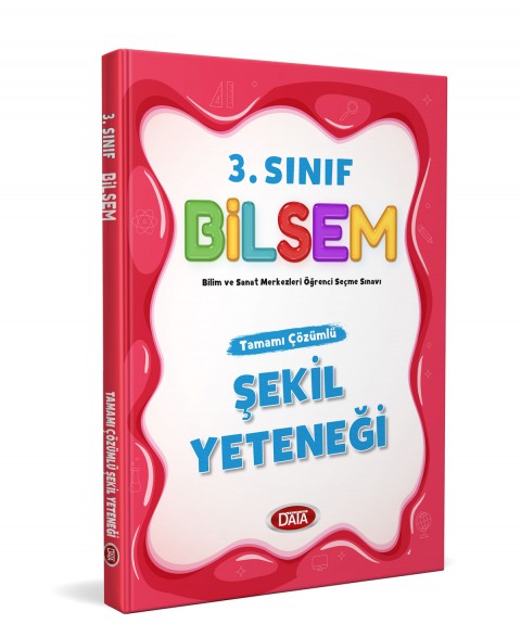 3. Sınıf Bilsem Tamamı Çözümlü Şekil Yeteneği - Data Yayınları