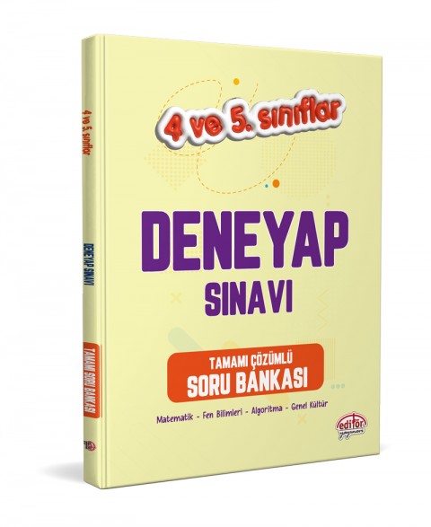 4-5. Sınıf Deneyap Tamamı Çözümlü Soru Bankası + Tamamı Çözümlü 5 Deneme Sınavı
