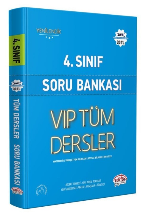 4. Sınıf Tüm Dersler Mavi Konu Anlatımlı Ve Soru Bankası 2 Li Set