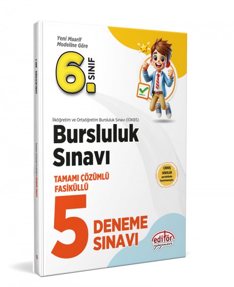 6. Sınıf Bursluluk Tamamı Çözümlü Fasiküllü 5 Deneme Sınavı