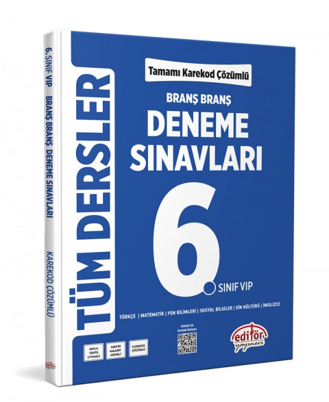 6. Sınıf Tüm Dersler Branş Branş Tamamı Çözümlü Deneme Sınavları