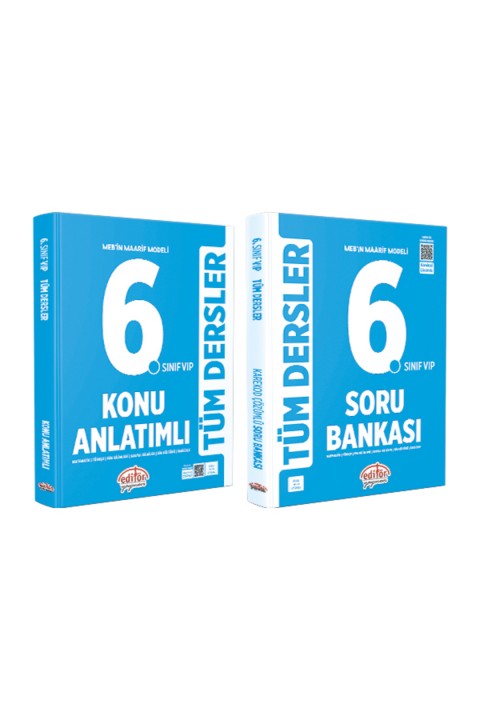 6. Sınıf Tüm Dersler Mavi Konu Anlatımlı Ve Soru Bankası 2 Li Set