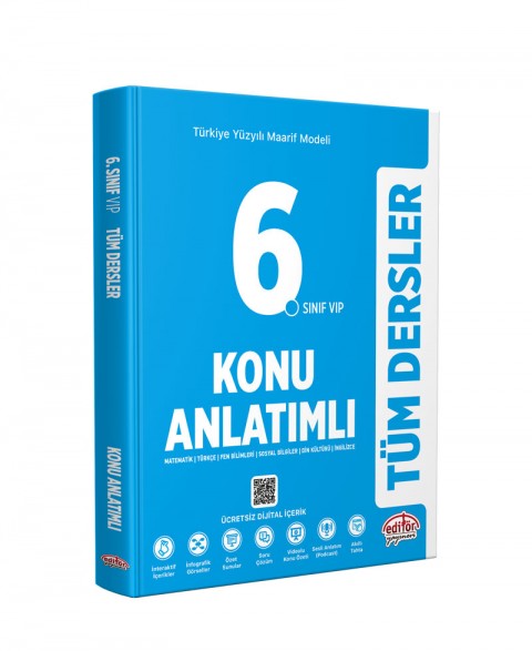6. Sınıf Tüm Dersler Mavi Konu Anlatımlı Ve Soru Bankası 2 Li Set
