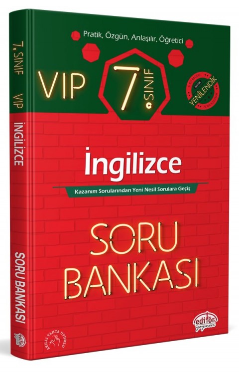 7. Sınıf VIP İngilizce Soru Bankası