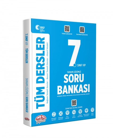 7. Sınıf VIP Tüm Dersler Soru Bankası