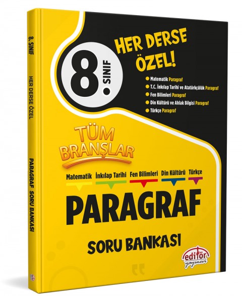 8. Sınıf Tüm Branşlar Paragraf Soru Bankası