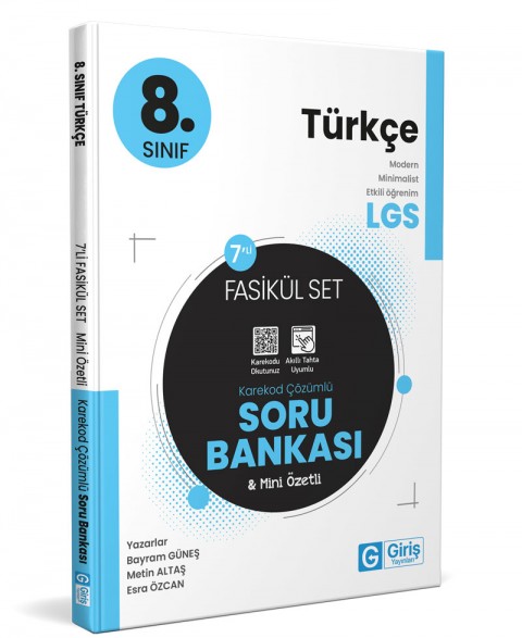 8. Sınıf Türkçe LGS 7'li Fasikül Set Soru Bankası
