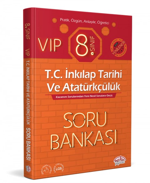 8. Sınıf VIP T.C. İnkılap Tarihi ve Atatürkçülük Soru Bankası