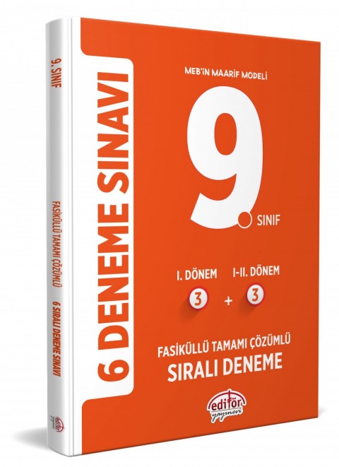 9. Sınıf (3+3) Fasiküllü Tamamı Çözümlü 6 Deneme Sınavı