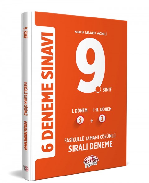 9. Sınıf (3+3) Fasiküllü Tamamı Çözümlü 6 Deneme Sınavı