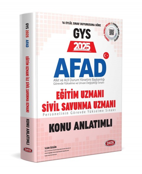 AFAD 2025 GYS Eğitim Uzmanı - Sivil Savunma Uzmanı Konu Anlatımlı
