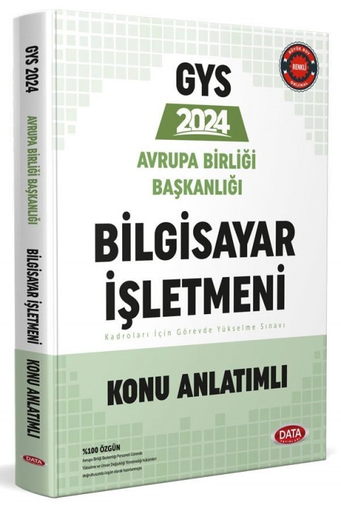 Avrupa Birliği Başkanlığı Bilgisayar İşletmeni GYS Konu Anlatımlı