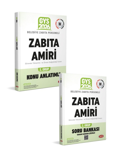 Belediye Zabıta Personeli Zabıta Amiri 2. Grup 2026 Konu Anlatımlı + Soru Bankası