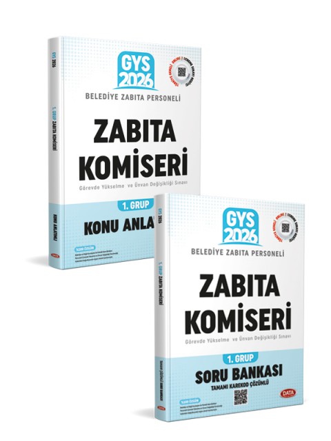 Belediye Zabıta Personeli Zabıta Komiseri 2026 GYS 1. Grup Konu Anlatımlı + Soru Bankası