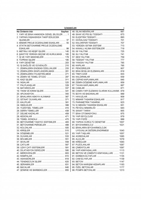 Bordo Kitap - Mimar ve Mühendisin İnşaat El Kitabı