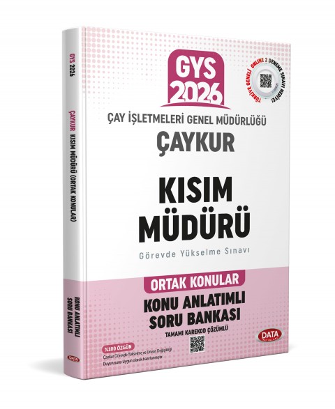 Çay İşletmeleri Genel Müdürlüğü (ÇAYKUR) Kısım Müdürü Ortak Konular Konu Anlatımlı Soru Bankası