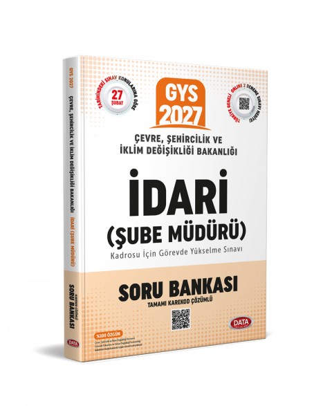 Çevre, Şehircilik ve İklim Değişikliği Bakanlığı İdari (Şube Müdürü) Soru Bankası - Karekod Çözümlü