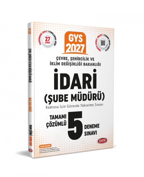 Çevre, Şehircilik ve İklim Değişikliği Bakanlığı İdari (Şube Müdürü) Tamamı Çözümlü 5 Deneme Sınavı