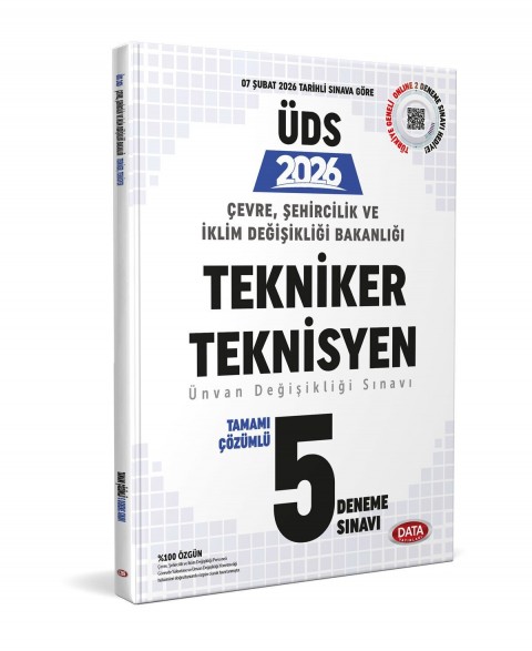 Çevre, Şehircilik ve İklim Değişikliği Bakanlığı Unvan Değişikliği Tekniker ve Teknisyen Tamamı Çözümlü 5 Deneme Sınavı