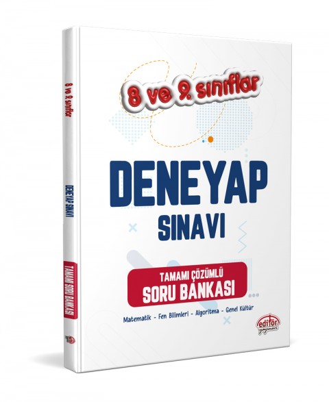 Editör Yayınevi 8-9. Sınıf Deneyap Tamamı Çözümlü Soru Bankası