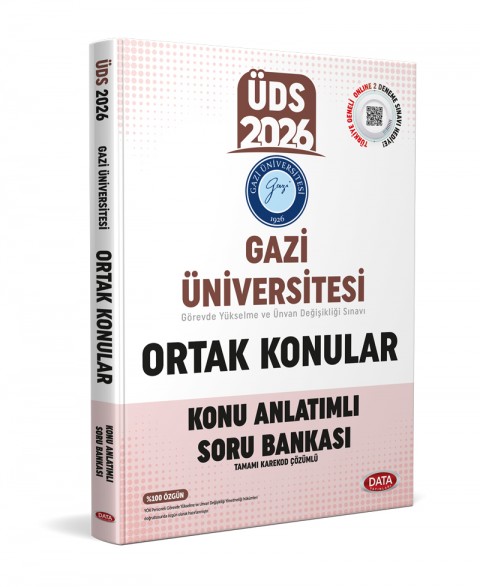 Gazi Üniversitesi ÜDS Ortak Konular Konu Anlatımlı Soru Bankası