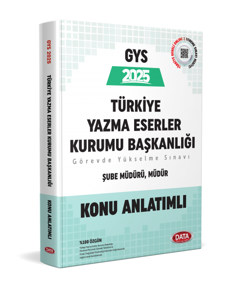 GYS Türkiye Yazma Eserler Kurumu Başkanlığı Müdür, Şube Müdürü Konu Anlatımlı