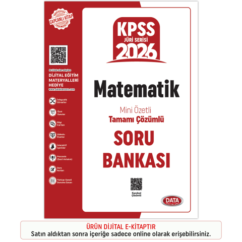 İnteraktif Kitap 2026 KPSS Jüri Serisi Mini Özetli Matematik Tamamı Çözümlü Soru Bankası