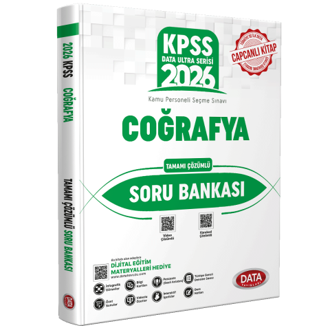 İnteraktif Kitap 2026 KPSS Ultra Serisi Coğrafya Soru Bankası - Karekod Çözümlü
