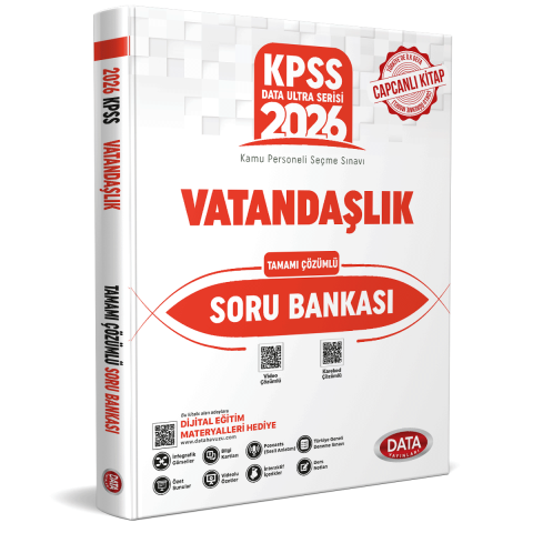 İnteraktif Kitap 2026 KPSS Ultra Serisi Vatandaşlık Soru Bankası - Karekod Çözümlü