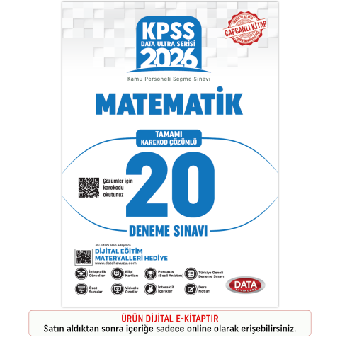 İnteraktif Kitap 2026 KPSS Ultra Serisi Matematik 20 Deneme Sınavı