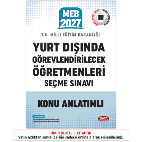İnteraktif Kitap 2026 MEB Yurt Dışında Görevlendirilecek Öğretmenleri Seçme Sınavı Konu Anlatımlı