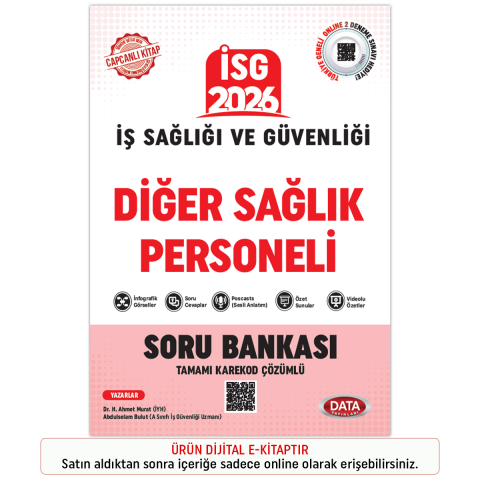 İnteraktif Kitap İş Sağlığı Güvenliği (İSG) Diğer Sağlık Personeli Tamamı Karekod Çözümlü Soru Bankası