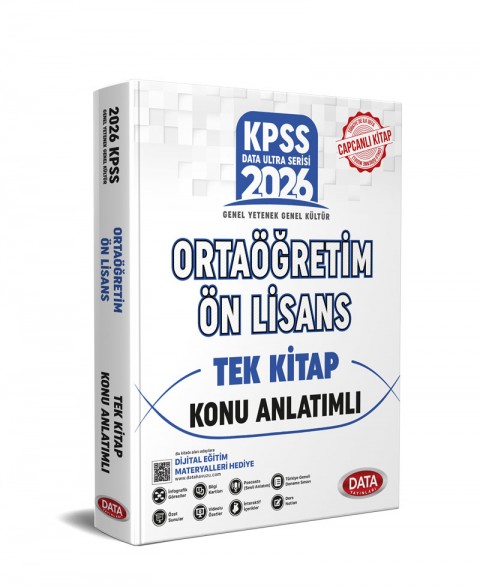 KPSS Genel Yetenek - Genel Kültür Ortaöğretim Ön Lisans Tek Kitap  Konu Anlatımlı