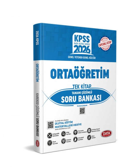 KPSS Genel Yetenek Genel Kültür Ortaöğretim Tek Kitap Karekod Çözümlü Soru Bankası