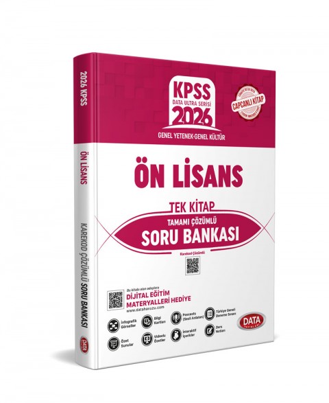 KPSS GY GK Önlisans Tek Kitap Tamamı Karekod Çözümlü Soru Bankası